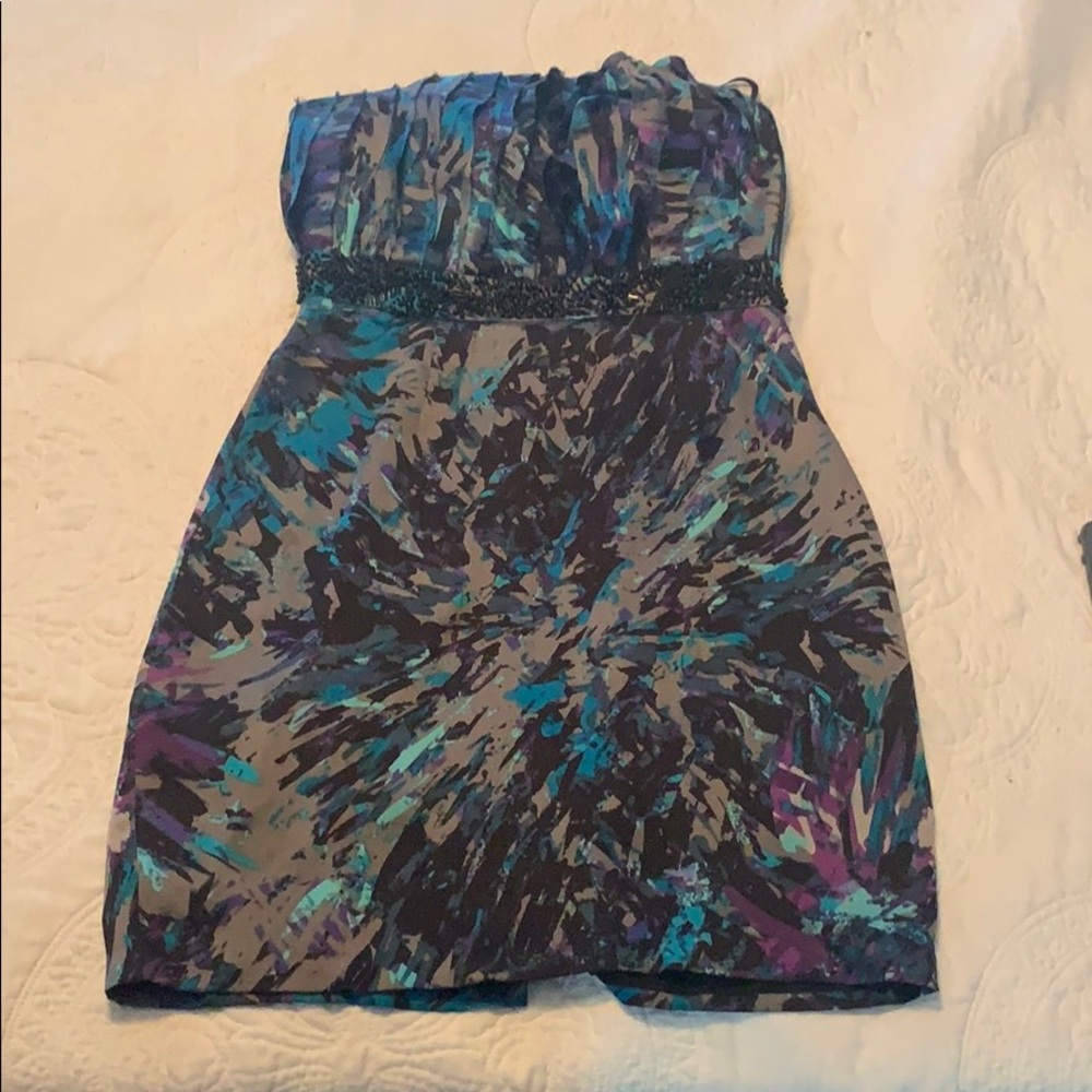 BCBG strapless party dress worn once